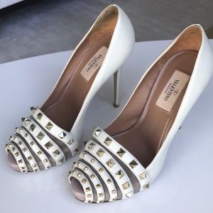 Authentic Valentino heels with stud embellishment